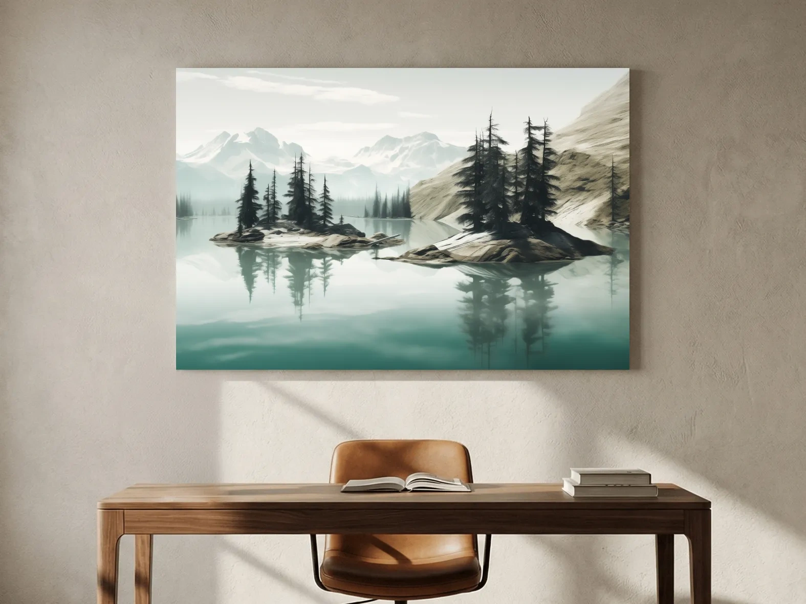 Pacific Northwest Turquoise Alpine Lake - Serene Mountain Landscape Wall Art