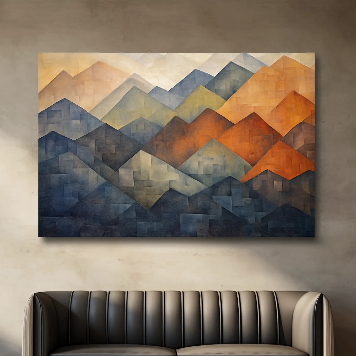 Abstract textured mountain patterns
