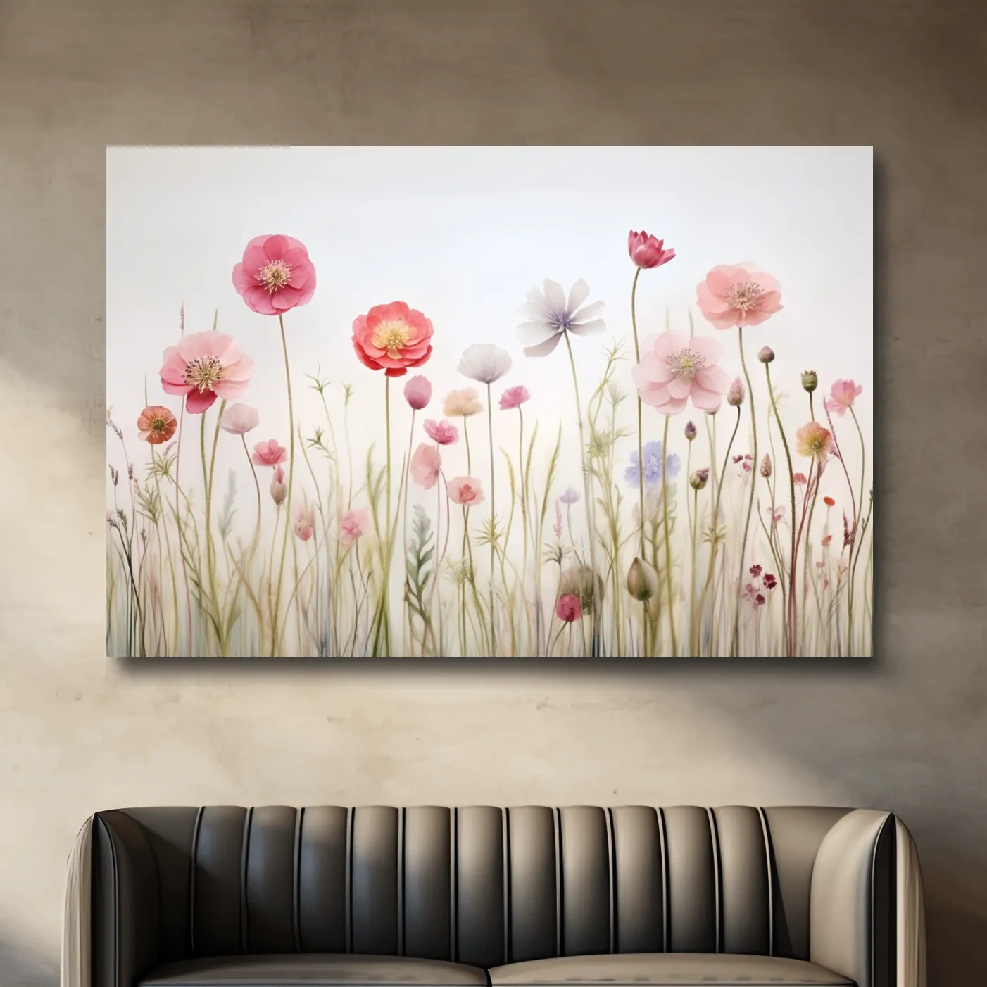 Oshibana style photographic flower art print, floral wall art