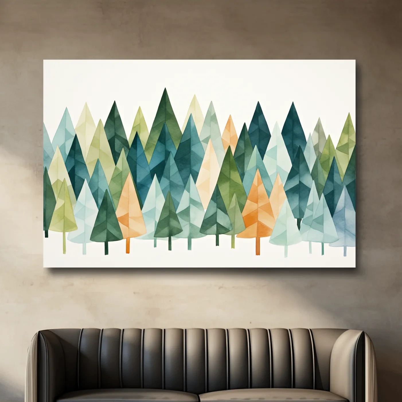 Bohemian style rustic forest wall art