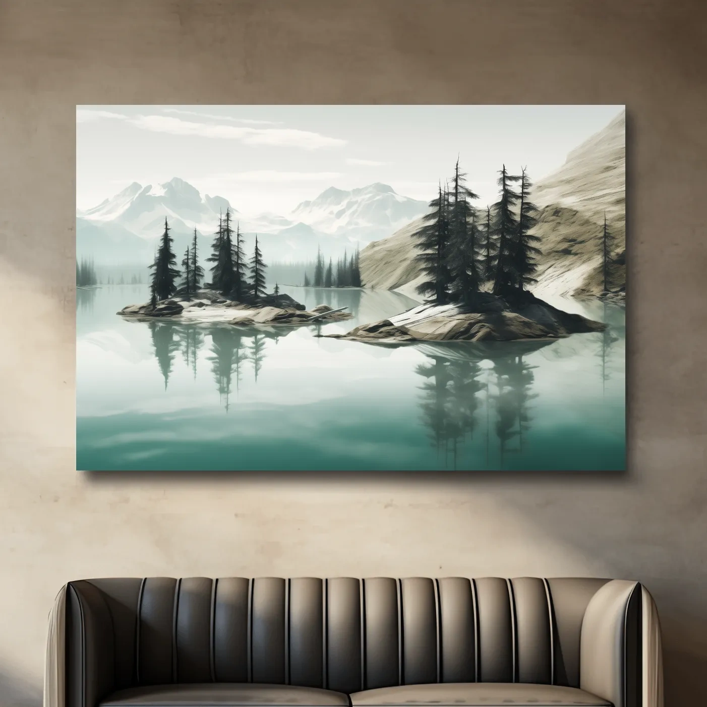 Pacific Northwest Turquoise Alpine Lake - Serene Mountain Landscape Wall Art