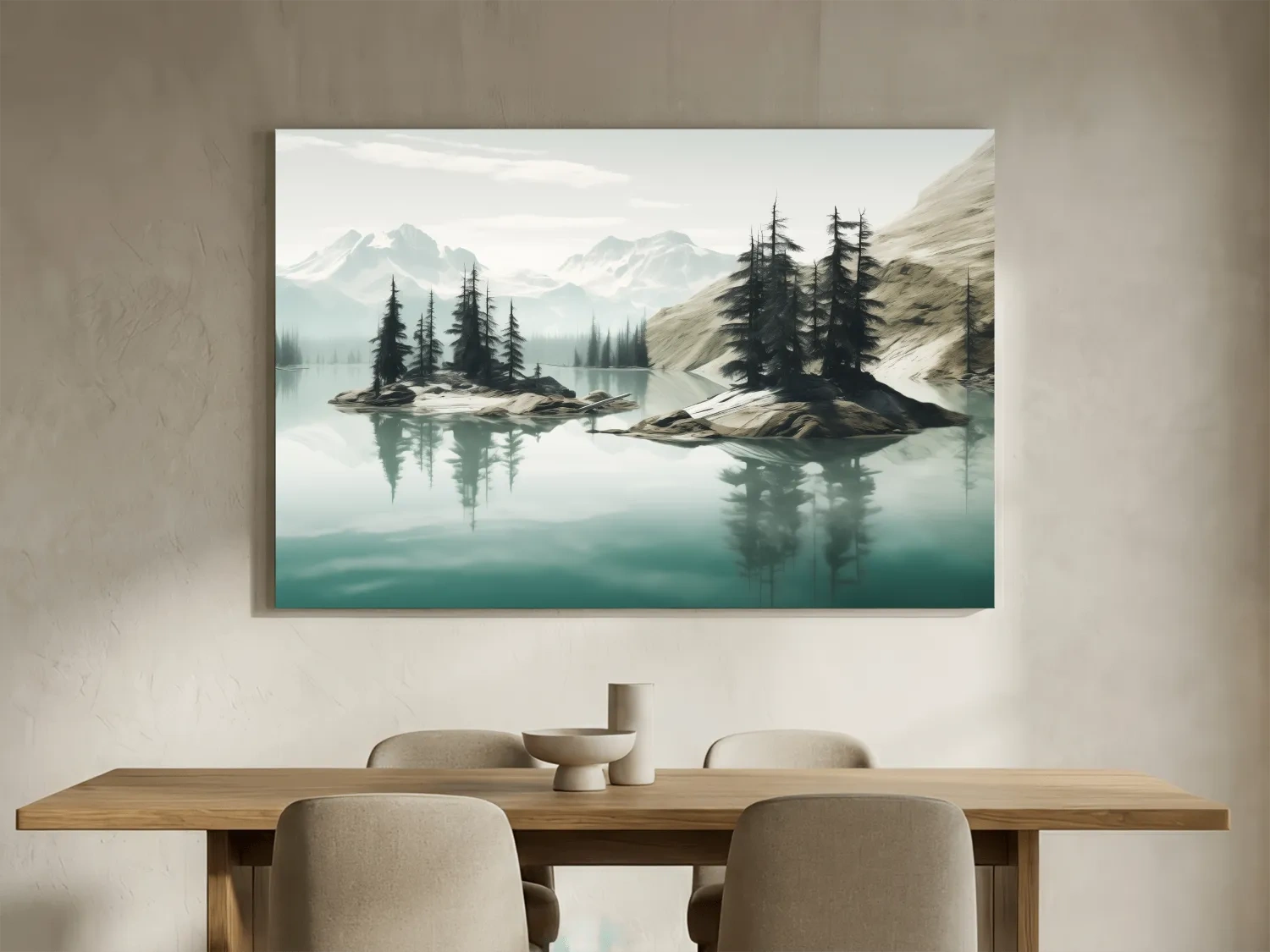 Pacific Northwest Turquoise Alpine Lake - Serene Mountain Landscape Wall Art