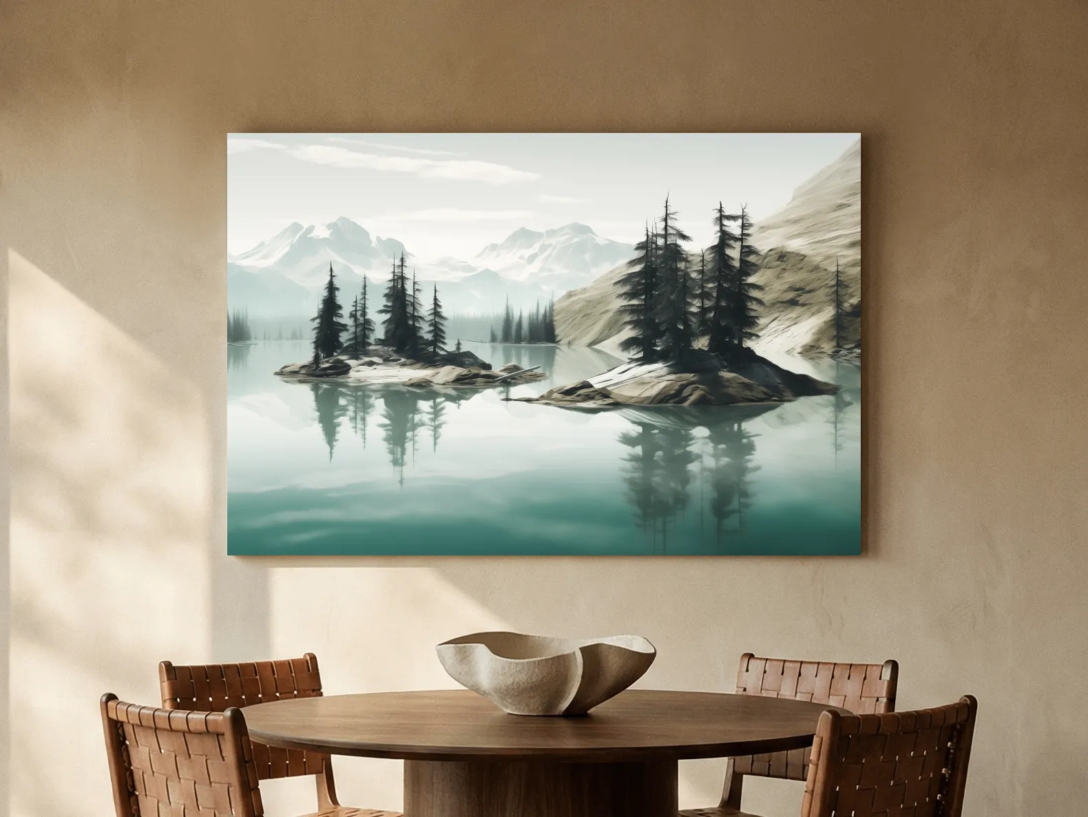 Pacific Northwest Turquoise Alpine Lake - Serene Mountain Landscape Wall Art