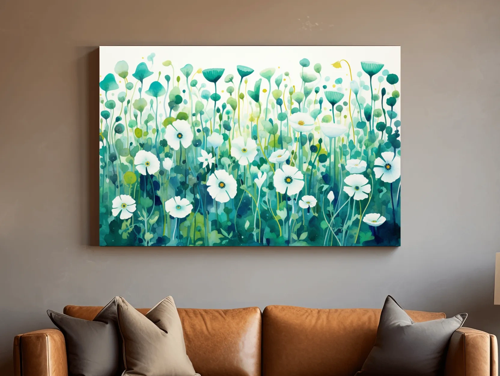 Dreamy Watercolor Wildflower Meadow - Botanical Floral Wall Art