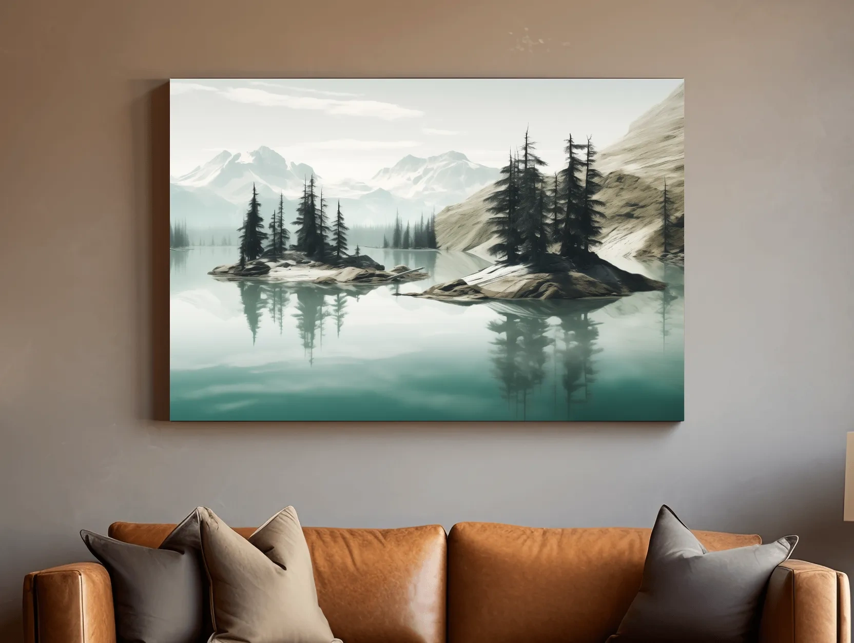 Pacific Northwest Turquoise Alpine Lake - Serene Mountain Landscape Wall Art