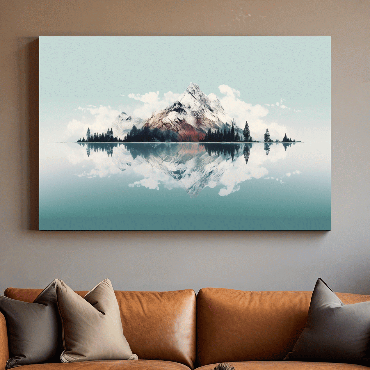 Minimal mountain art, glacier