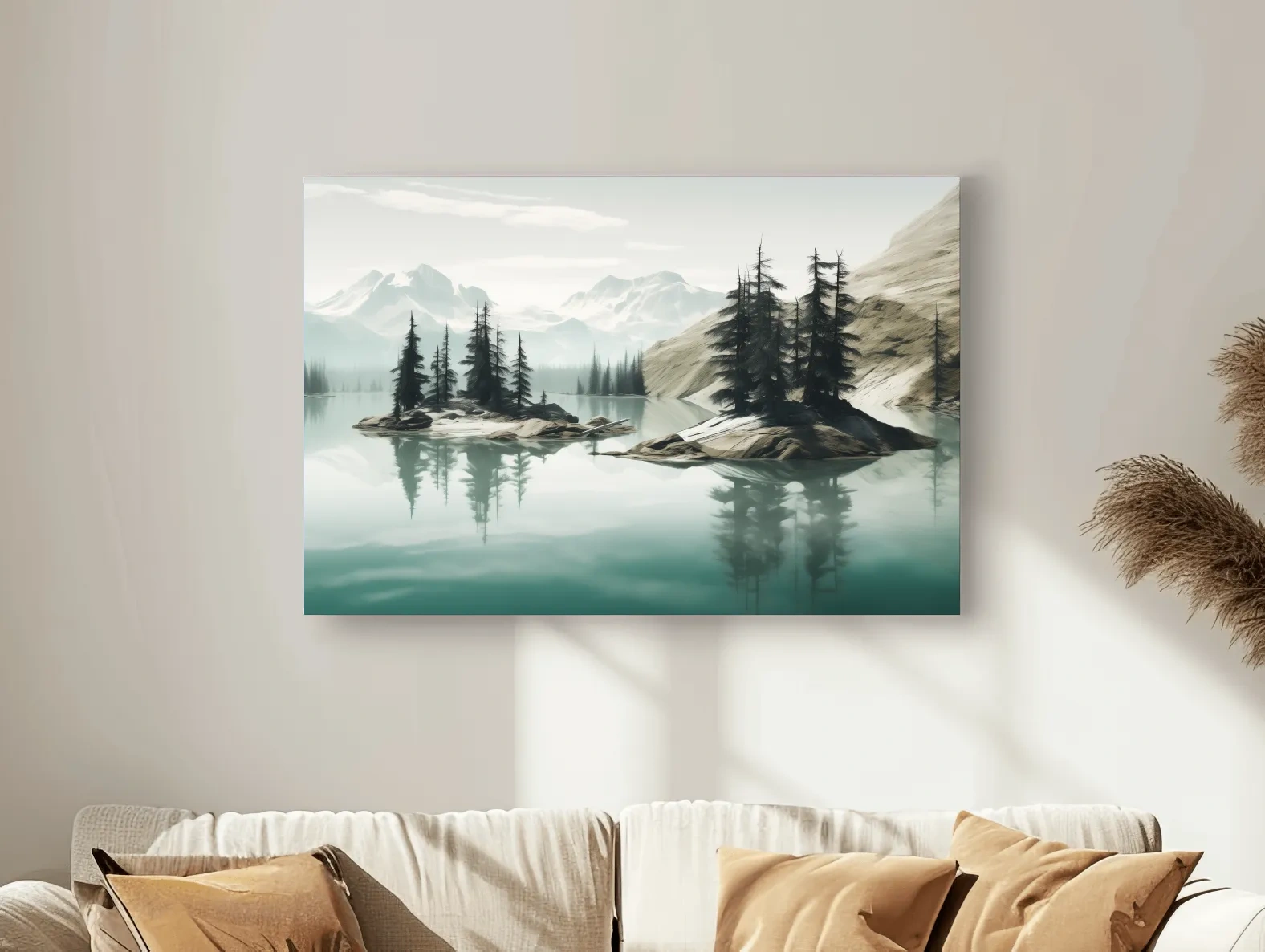 Pacific Northwest Turquoise Alpine Lake - Serene Mountain Landscape Wall Art