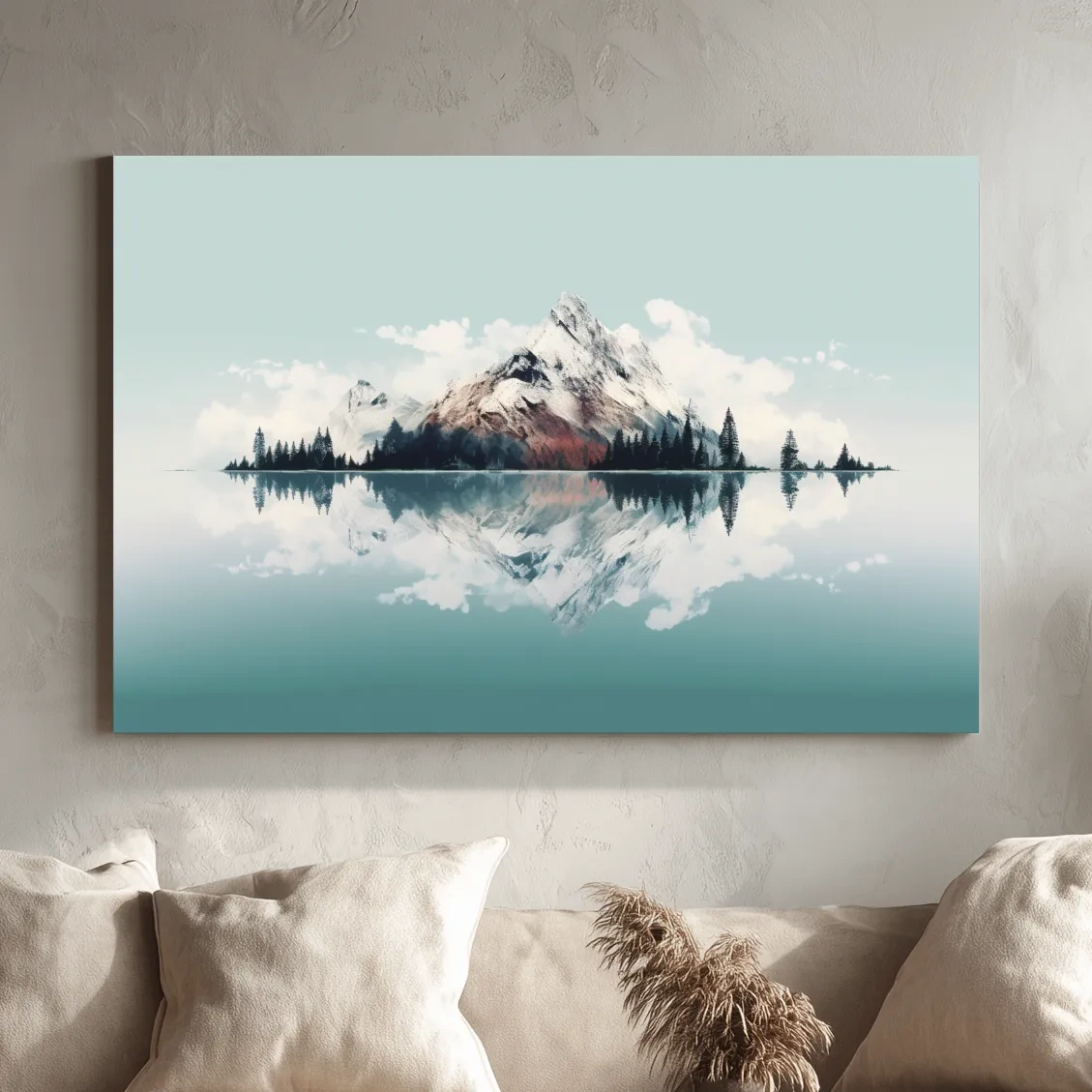 Minimal mountain art, glacier
