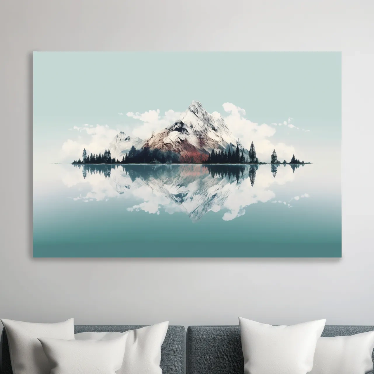 Minimal mountain art, glacier