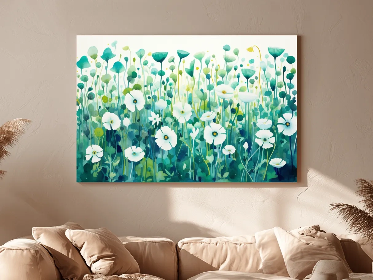 Dreamy Watercolor Wildflower Meadow - Botanical Floral Wall Art