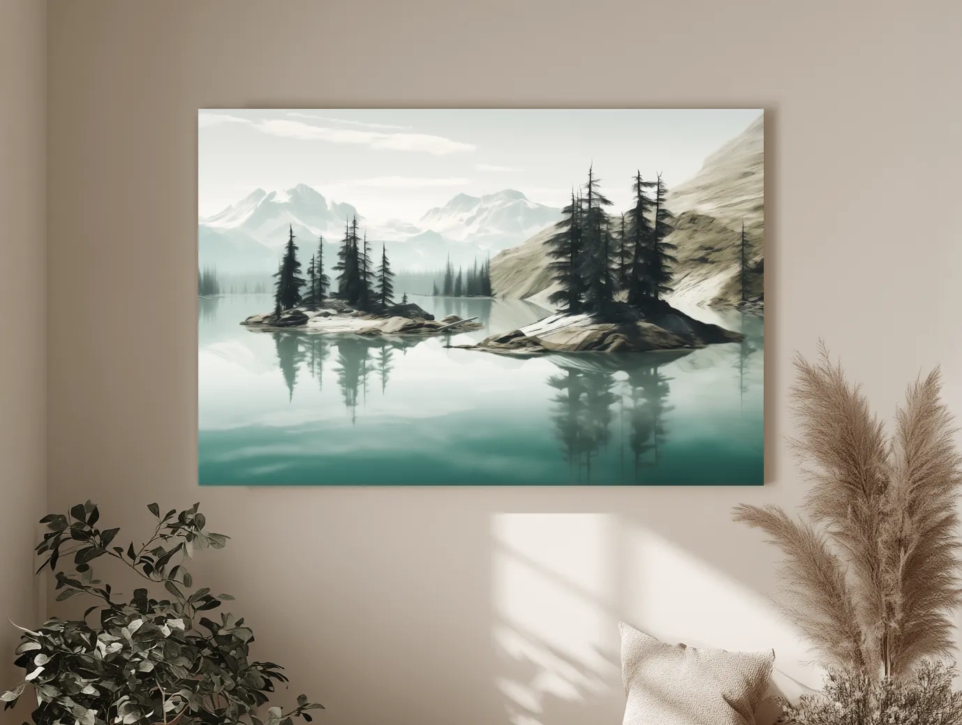 Pacific Northwest Turquoise Alpine Lake - Serene Mountain Landscape Wall Art