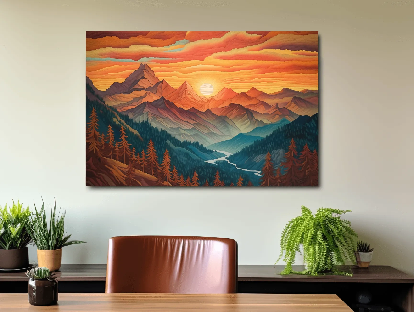  Sense Canvas Fishing Calm Lake Sunset 4 Canvas Art