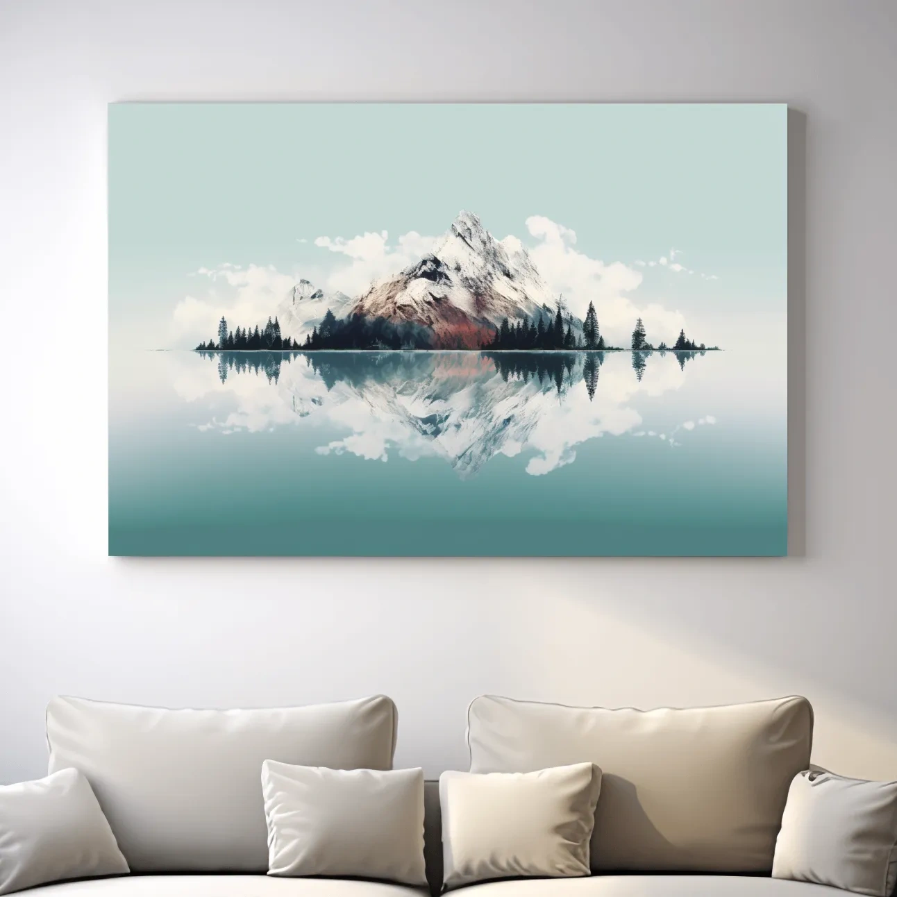 Minimal mountain art, glacier