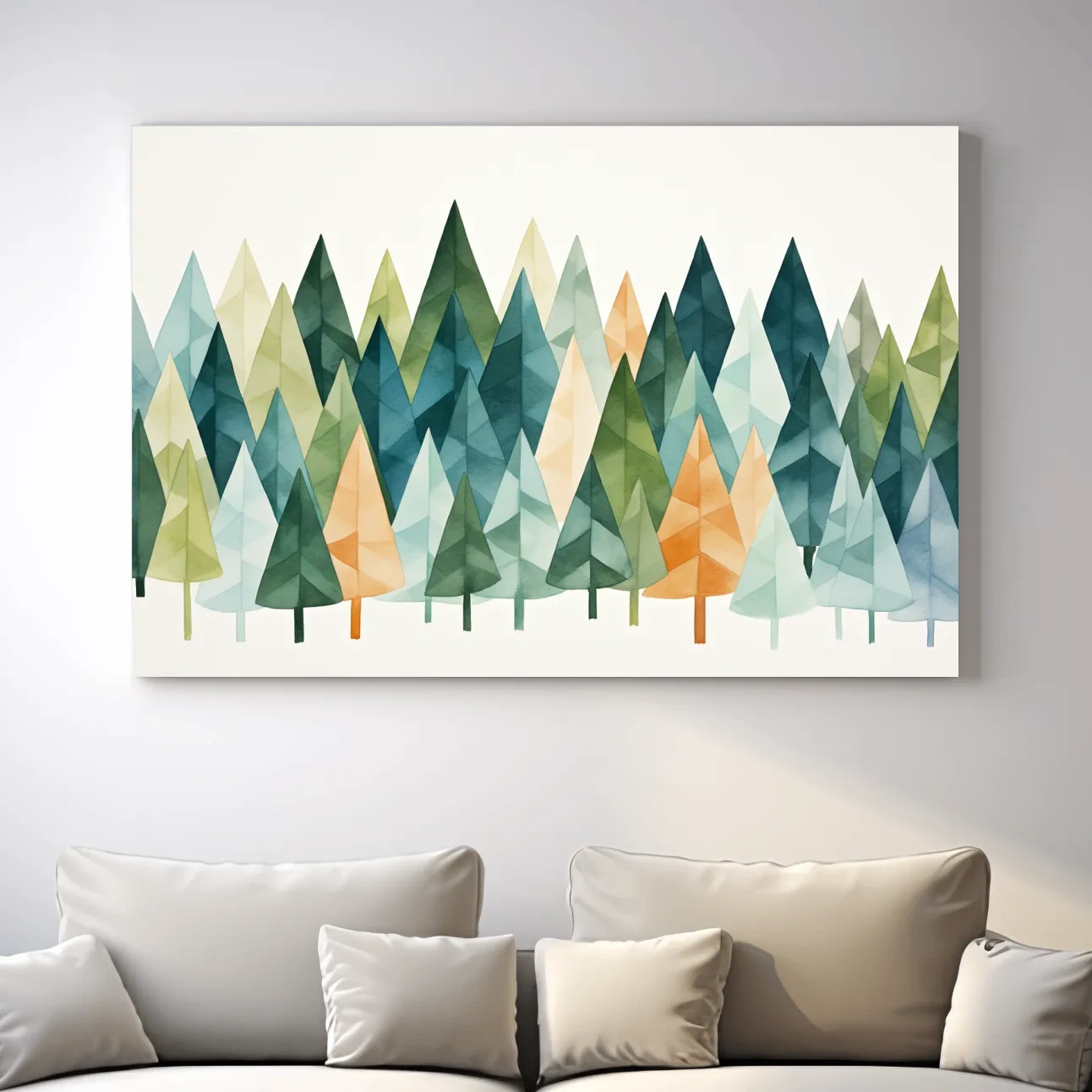 Bohemian style rustic forest wall art