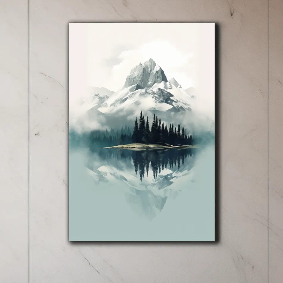 Minimal mountain art