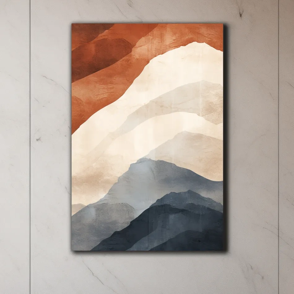 Mid century mountain patterns