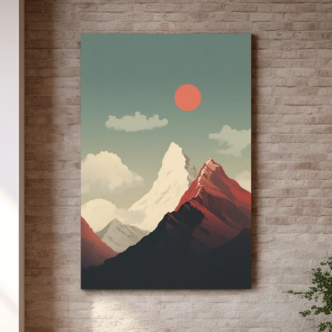 Minimal illustration of mountains