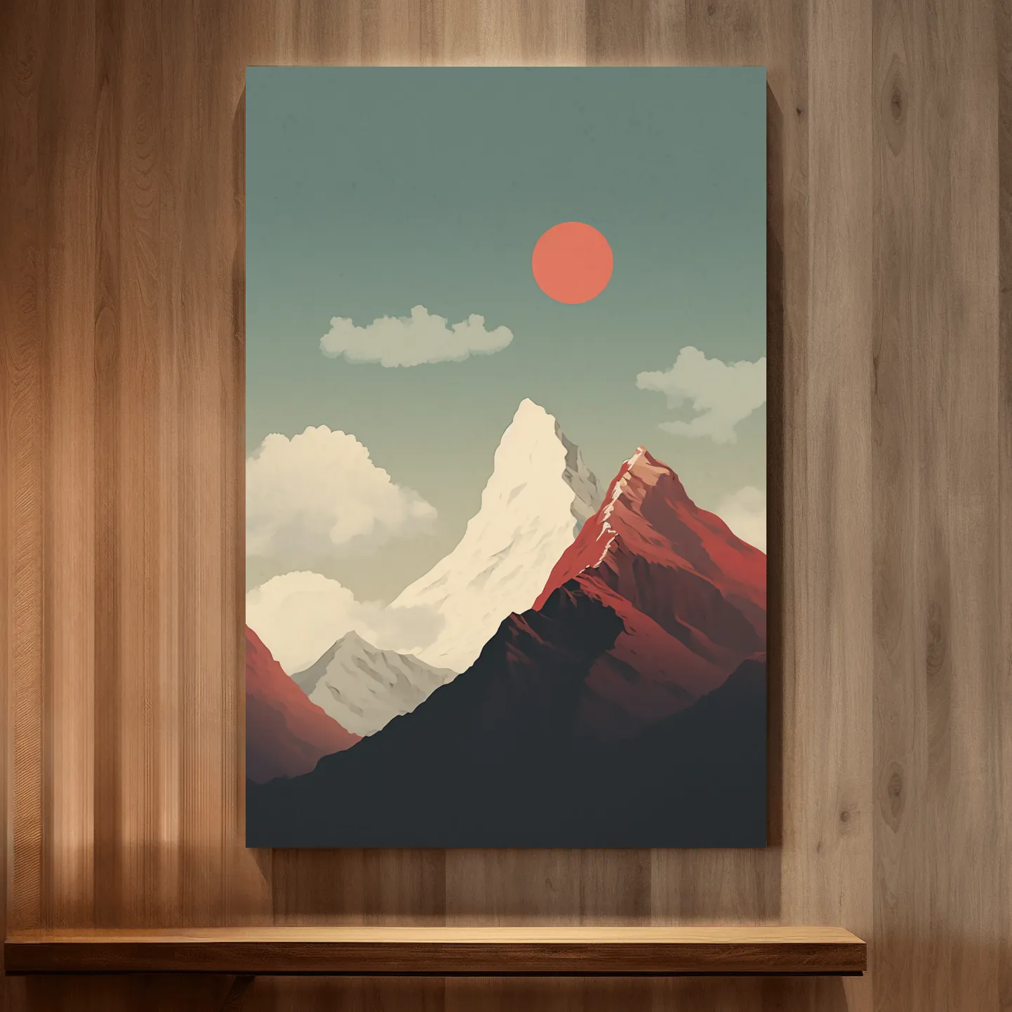 Minimal illustration of mountains