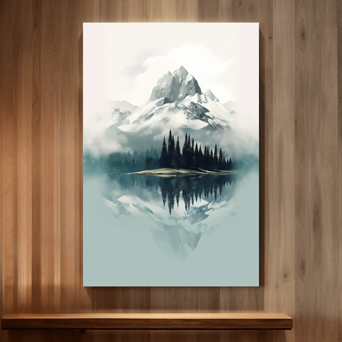 Minimal mountain art