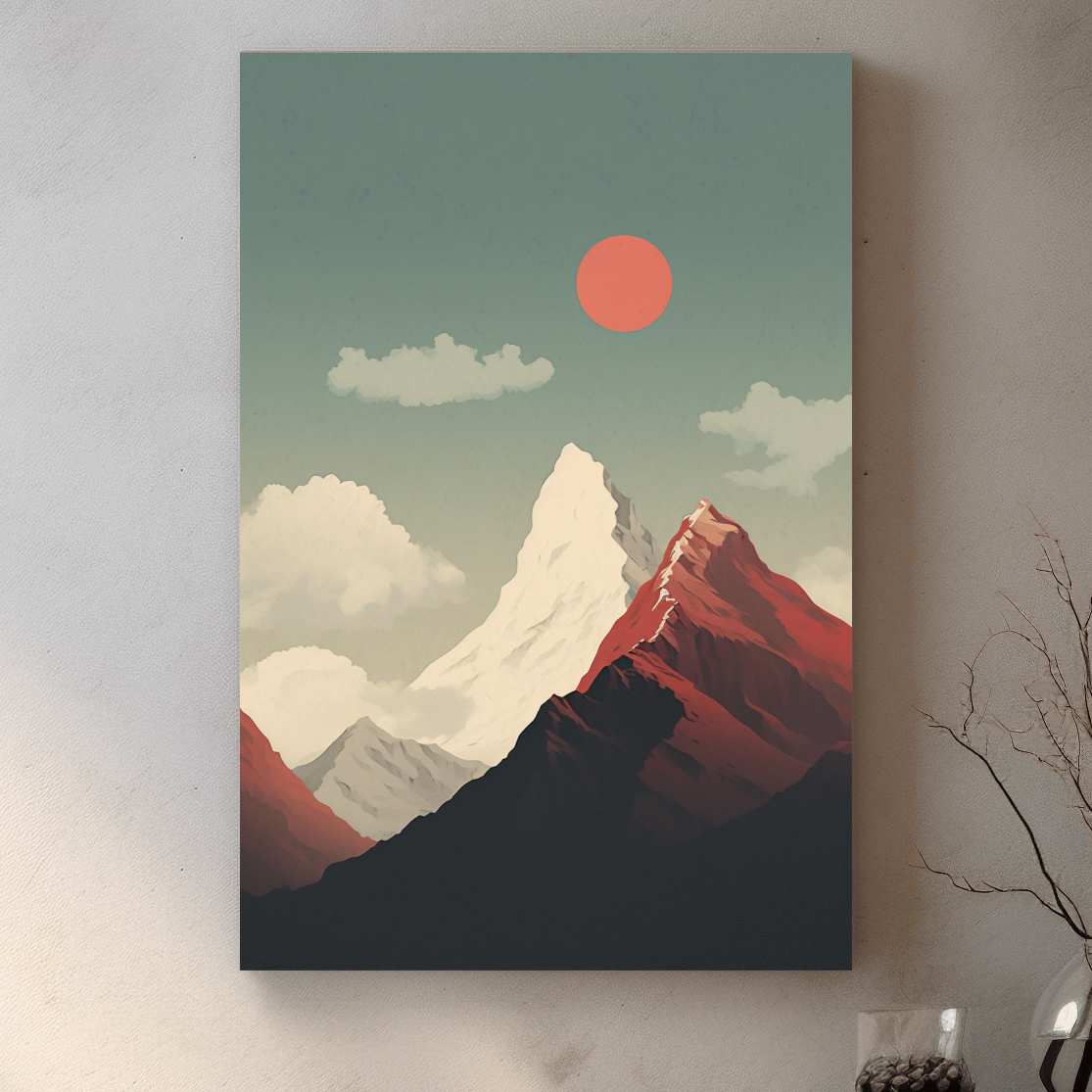 Minimal illustration of mountains
