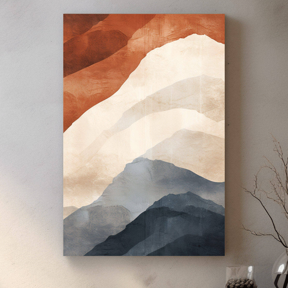Mid century mountain patterns