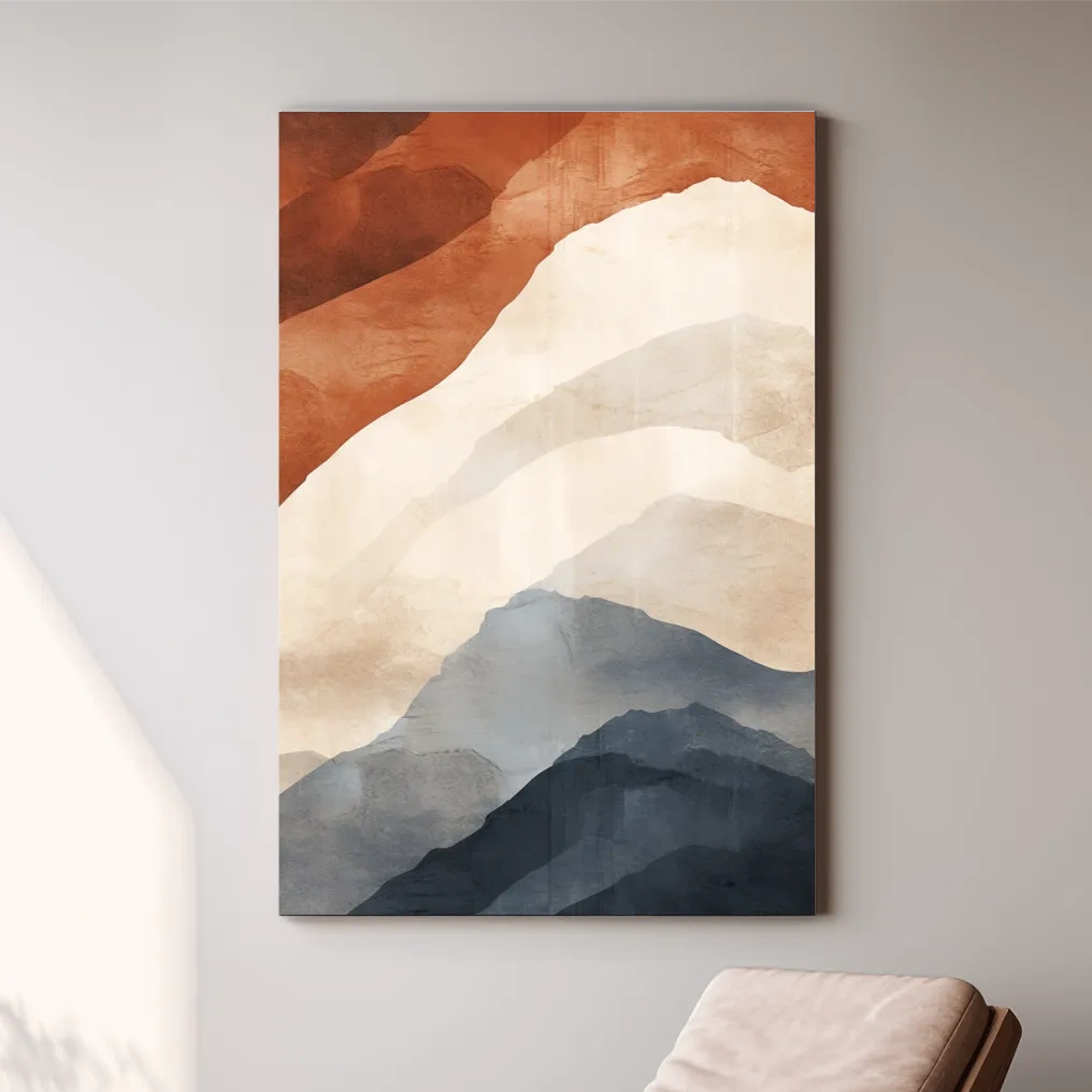 Mid century mountain patterns
