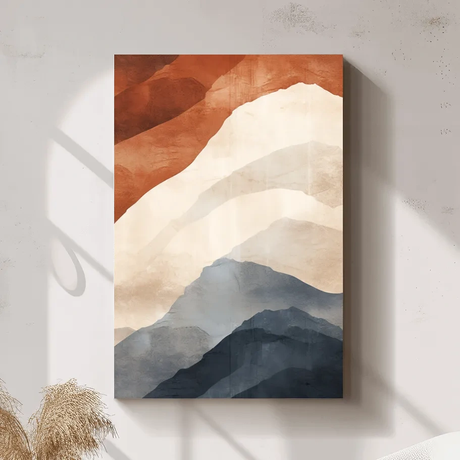 Mid century mountain patterns