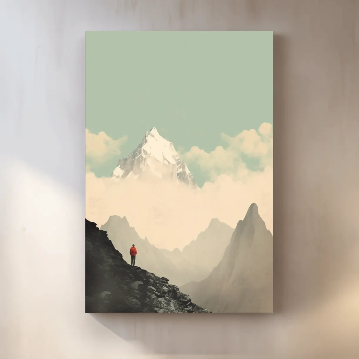 Mountainerring wall art, view of a glacier