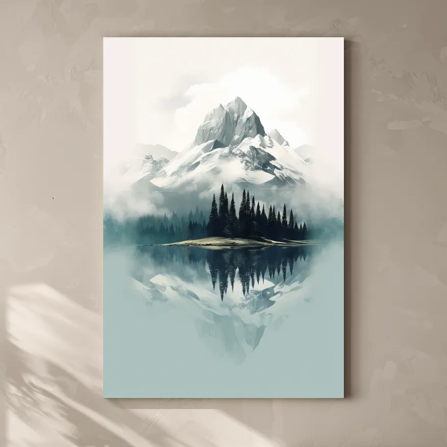 Minimal mountain art