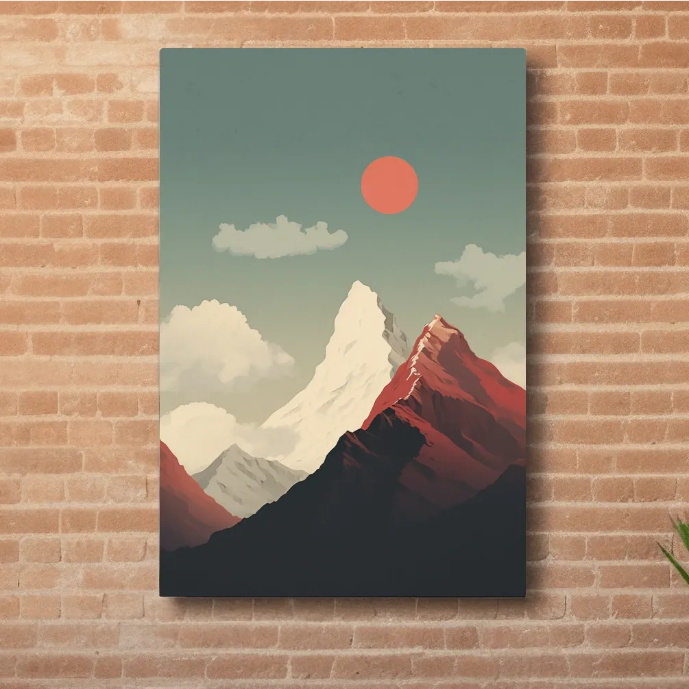 Minimal illustration of mountains