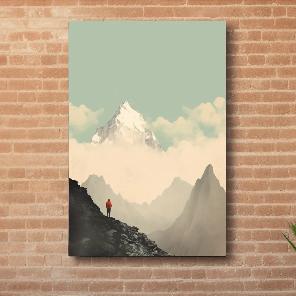 Mountainerring wall art, view of a glacier