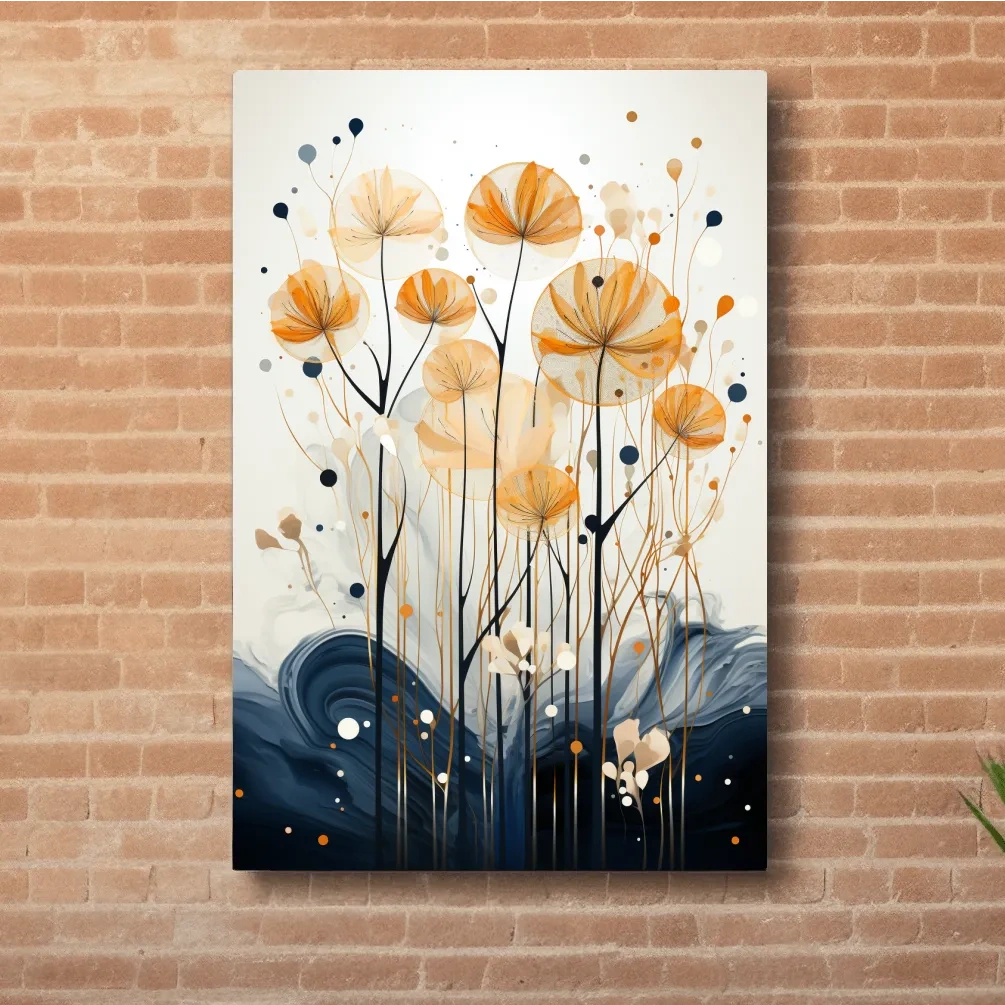 Surreal illustation of a chic boho forest