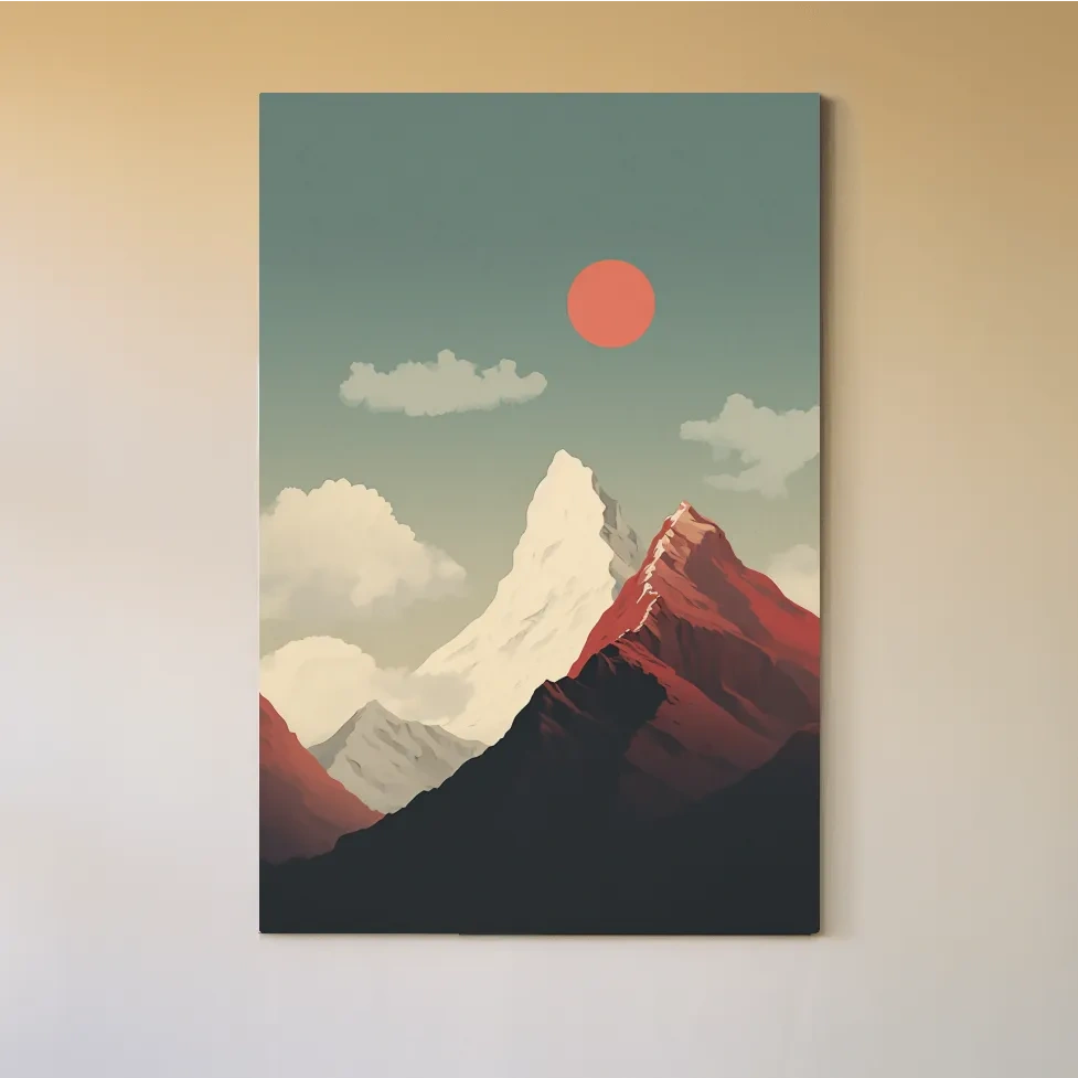 Minimal illustration of mountains