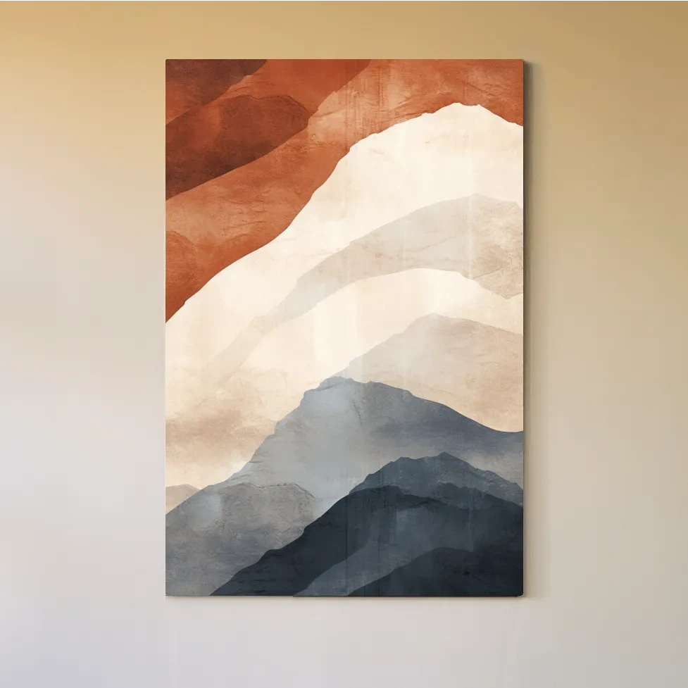 Mid century mountain patterns