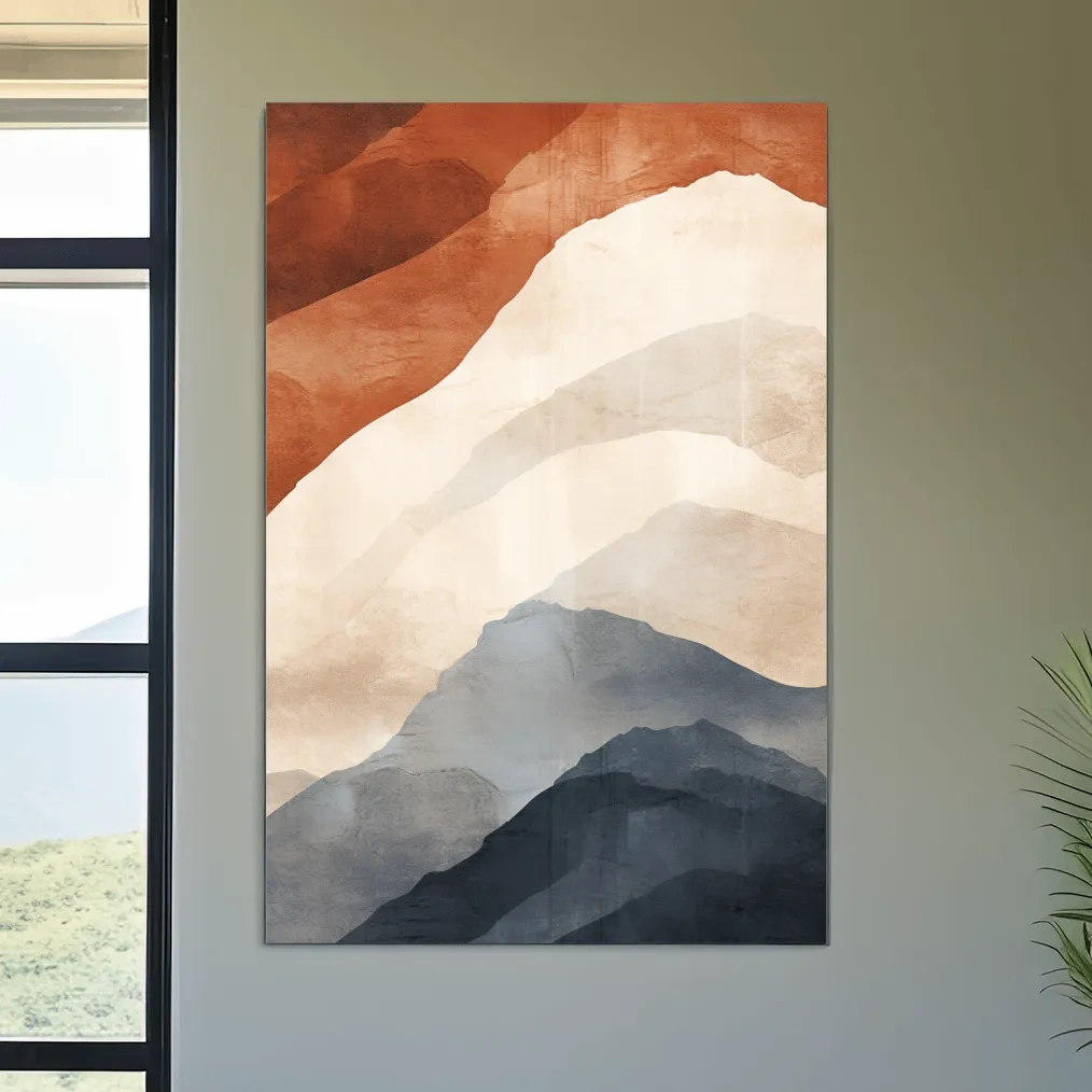 Mid century mountain patterns