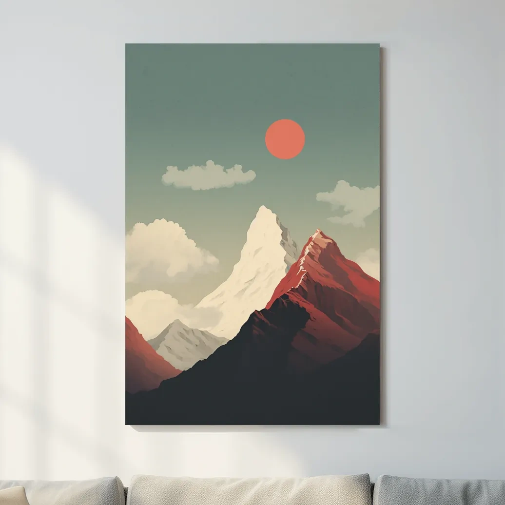 Minimal illustration of mountains