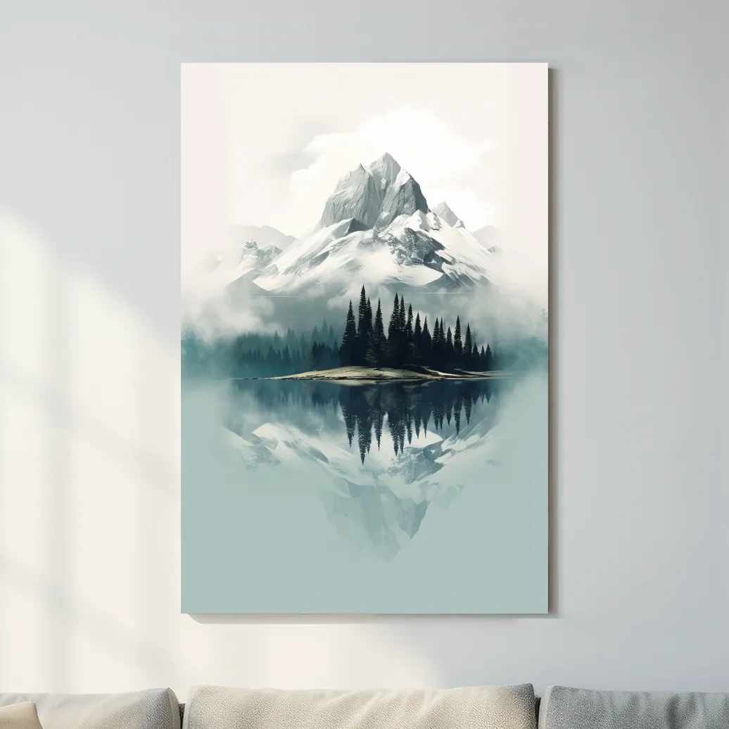 Minimal mountain art