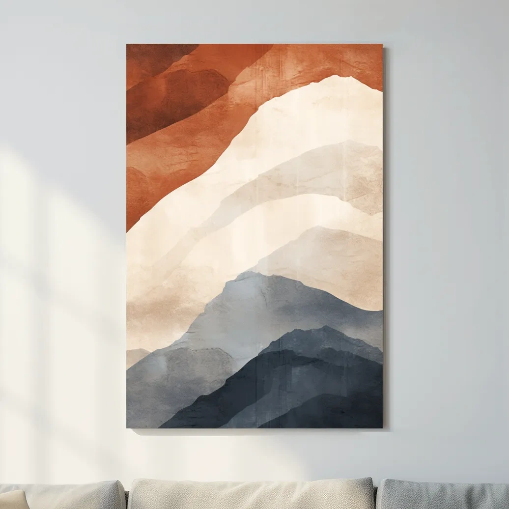 Mid century mountain patterns