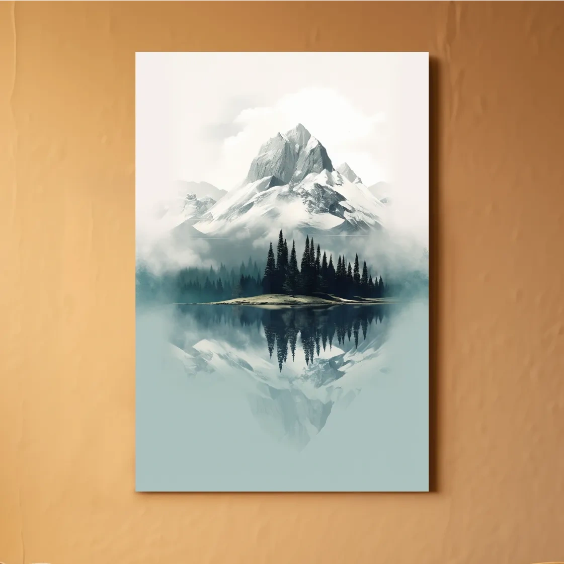 Minimal mountain art