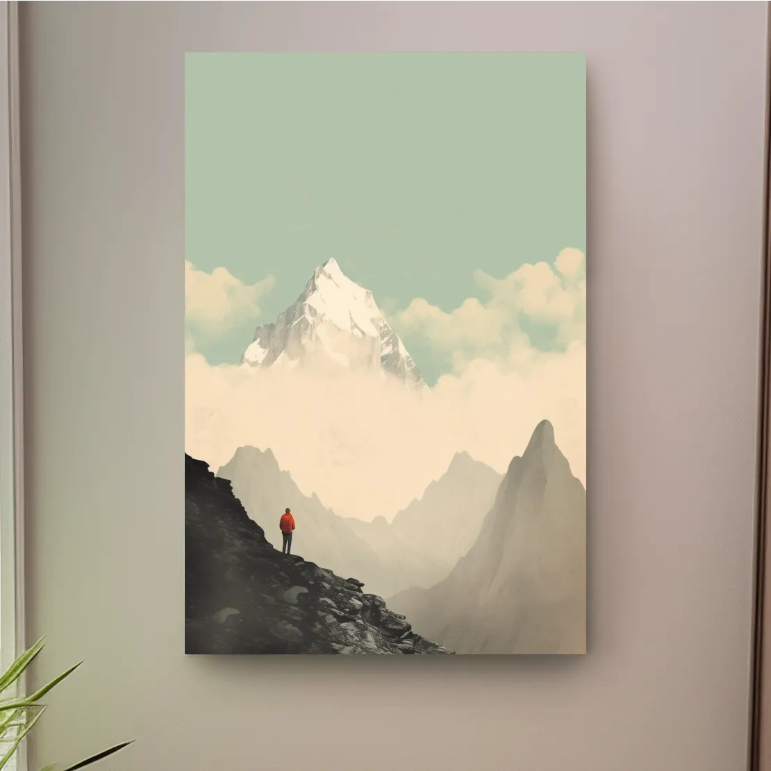 Mountainerring wall art, view of a glacier