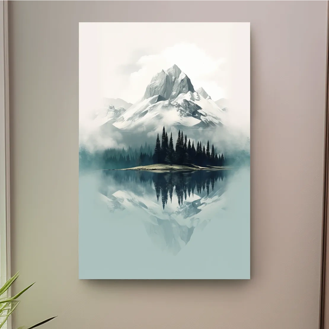 Minimal mountain art