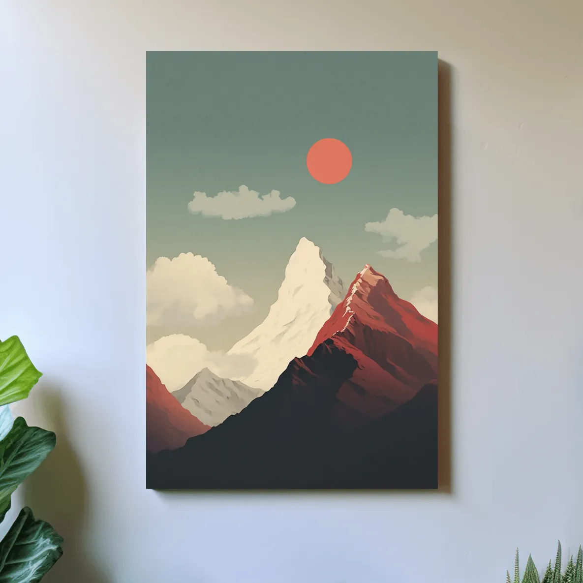 Minimal illustration of mountains