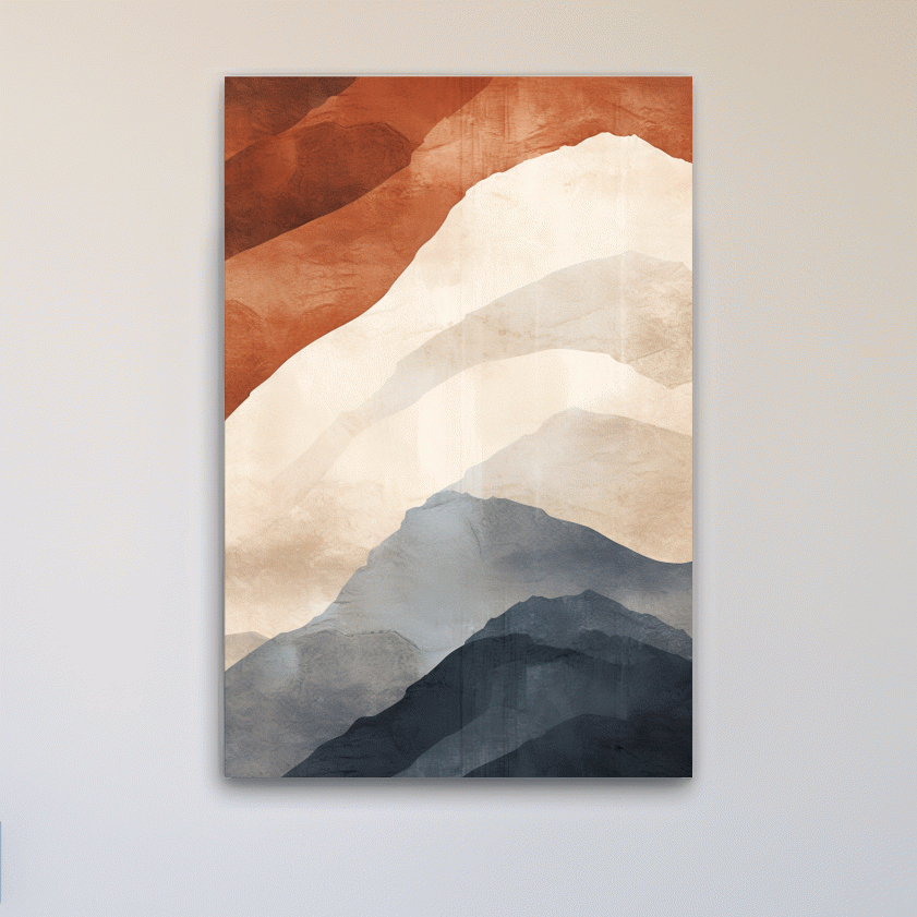 Mid century mountain patterns