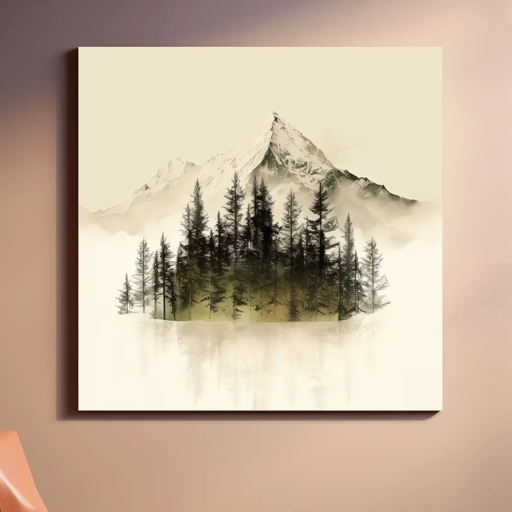 Minimal mountain art