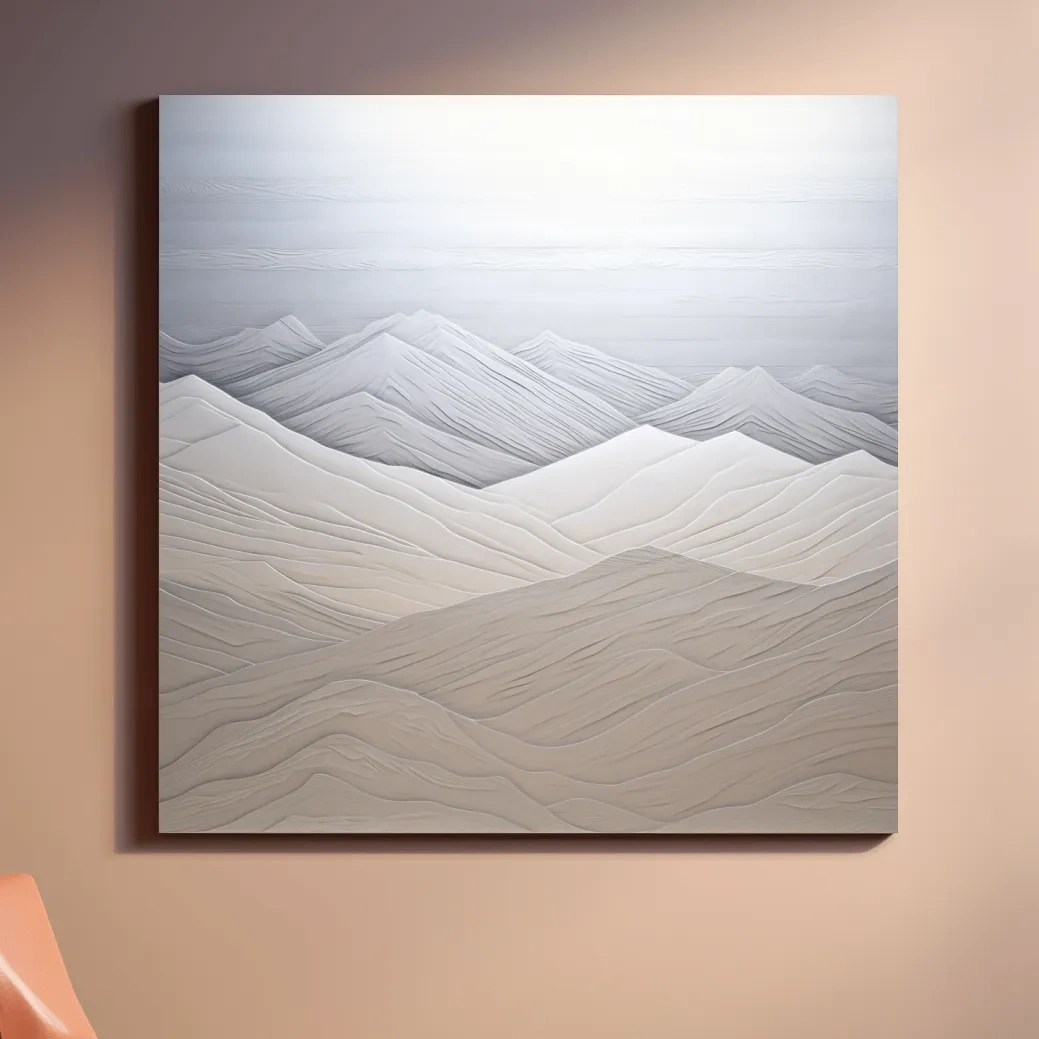 Rustic wood style mountain artwork