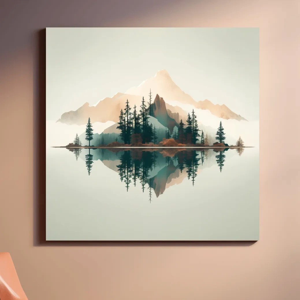 Mimimal mountain art