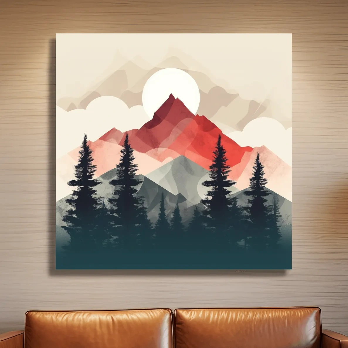 Minimal mountain art