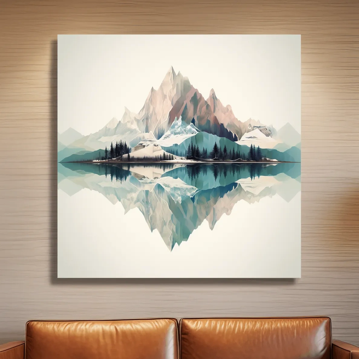 Minimal mountain art