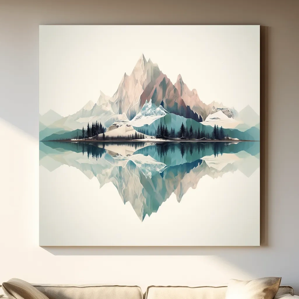 Minimal mountain art
