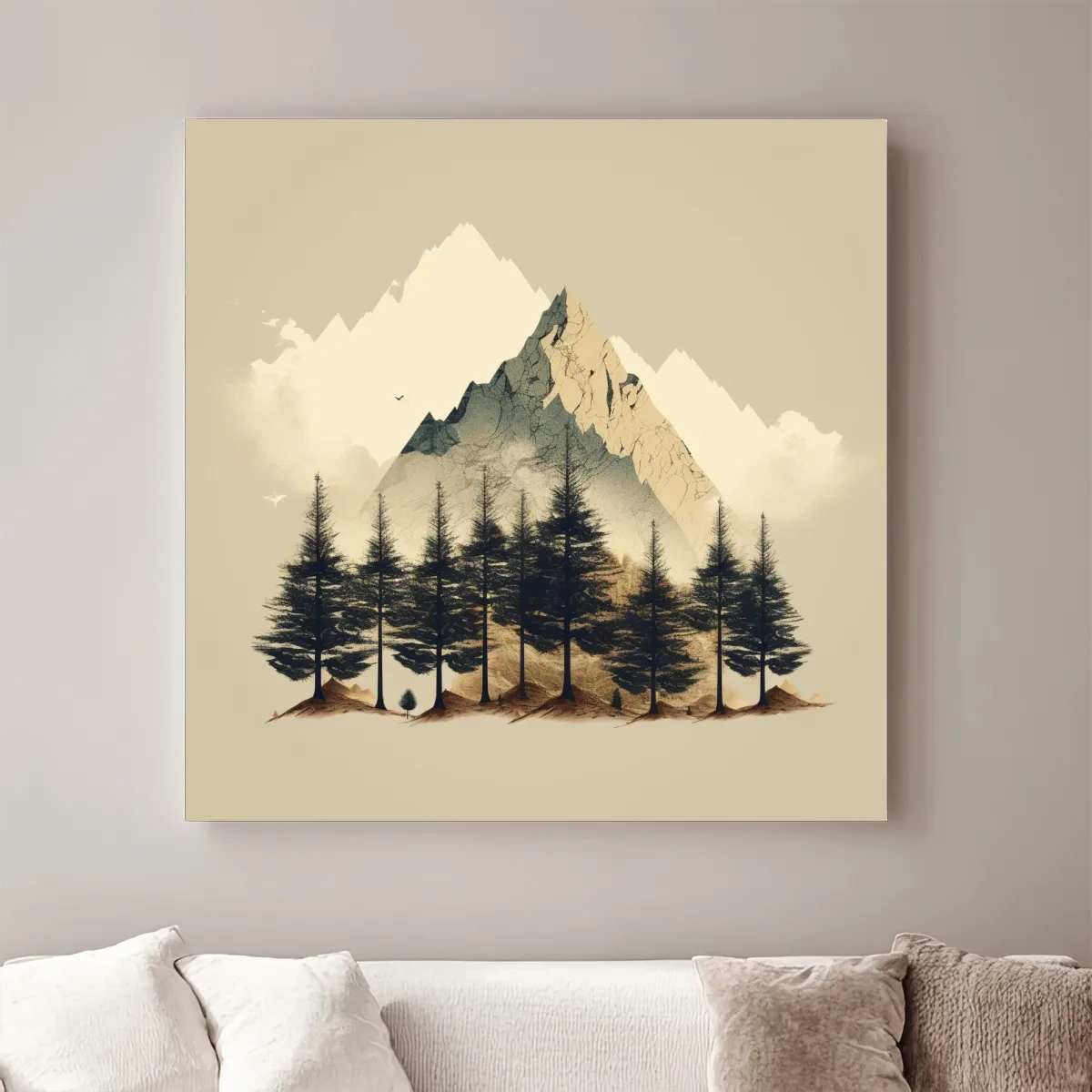 Minimal mountain art